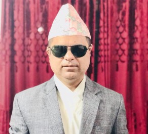 Name - Puspa Raj Rimal, Post - President